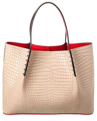Christian Louboutin Christian Louboutin Cabarock Small Croc-Embossed Leather Tote