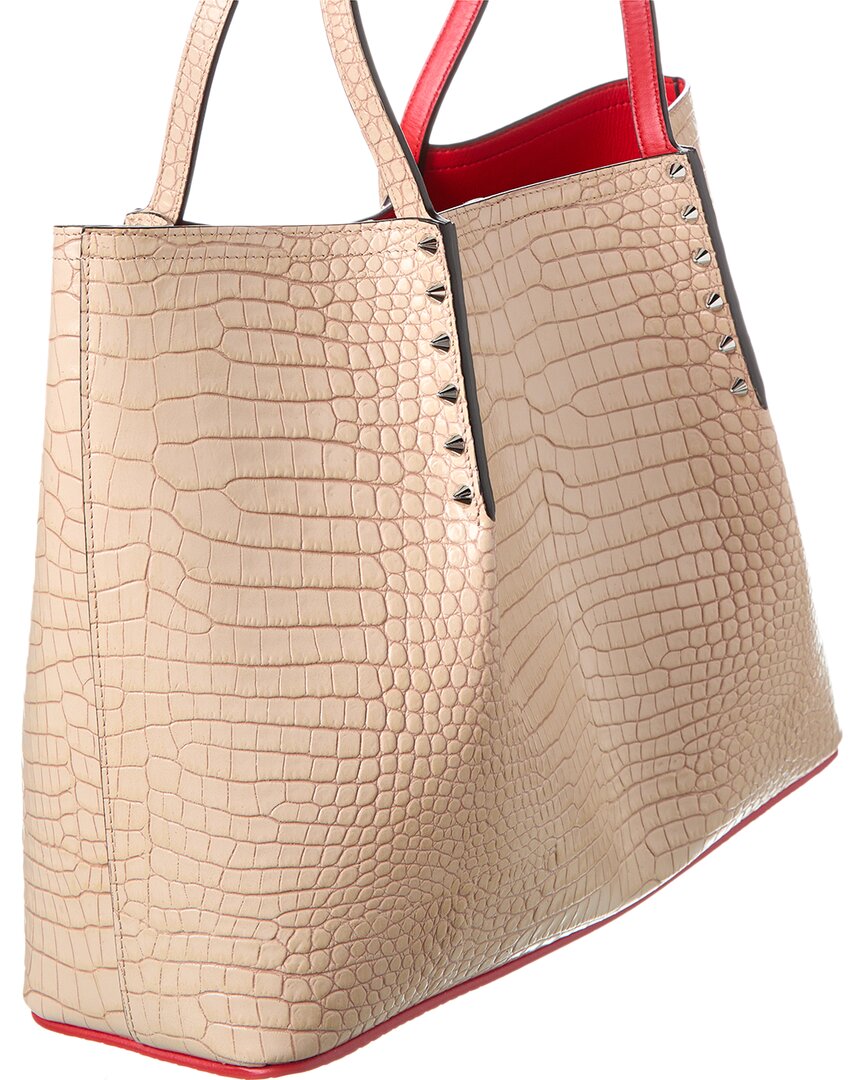 Christian Louboutin Christian Louboutin Cabarock Small Croc-Embossed Leather Tote