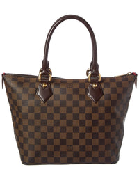 Louis Vuitton Louis Vuitton Brown Damier Ebene Coated Canvas Saleya Pm (Authentic Pre-Loved)