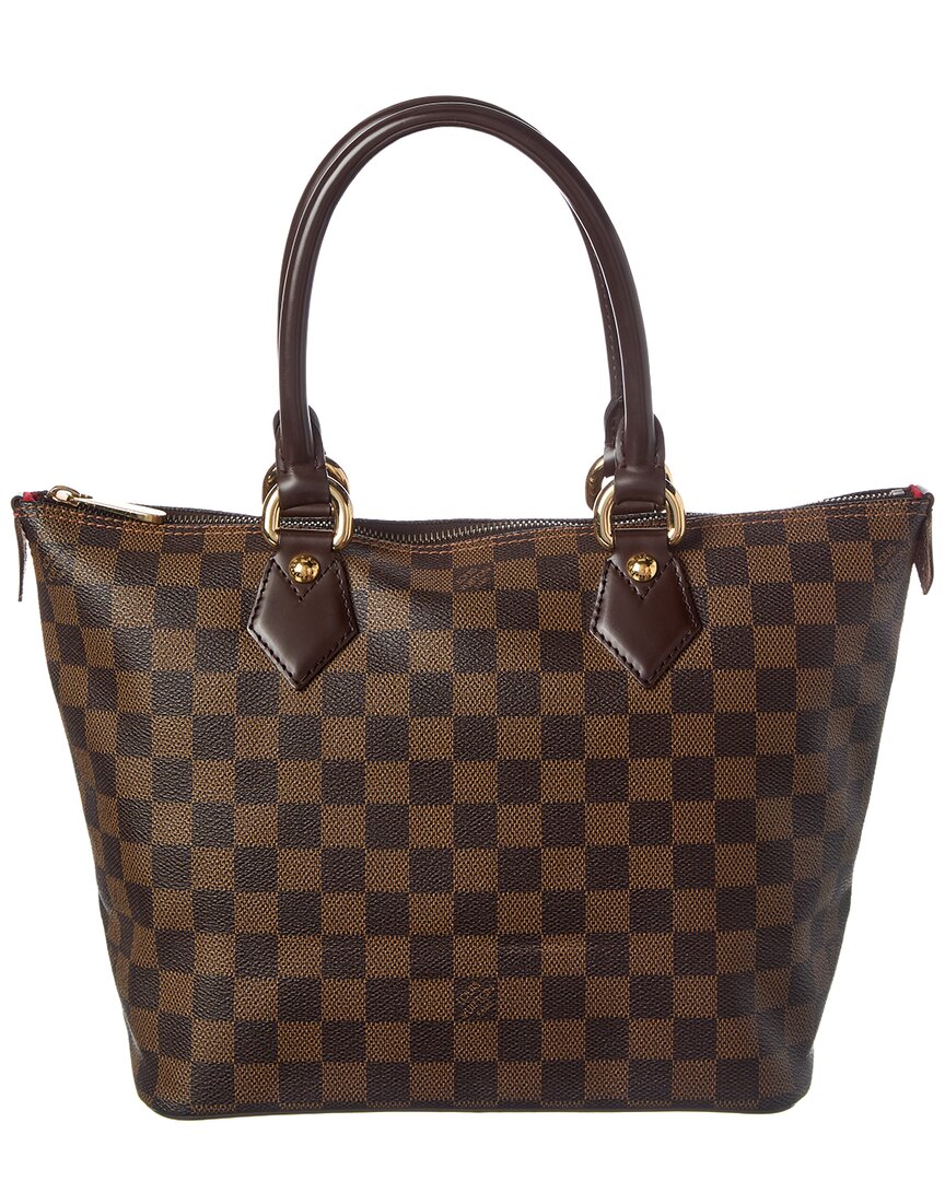 Louis Vuitton Louis Vuitton Brown Damier Ebene Coated Canvas Saleya Pm (Authentic Pre-Loved)