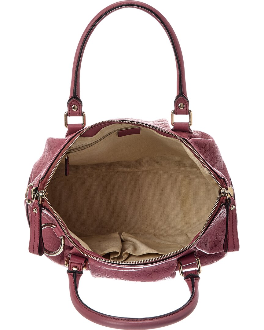 Gucci Pink Lambskin Leather Guccissima Gg Tote (Authentic Pre-Loved)