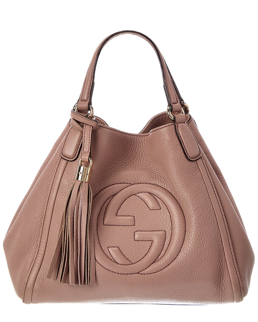 Gucci Gucci Pink Lambskin Leather Soho Tote (Authentic Pre-Loved)