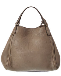Gucci Gray Lambskin Leather Soho Tote (Authentic Pre-Loved)