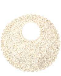 Jacquemus Spiaggia Small Raffia Round Tote