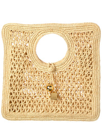 Jacquemus Jacquemus Spiaggia Small Raffia Square Tote