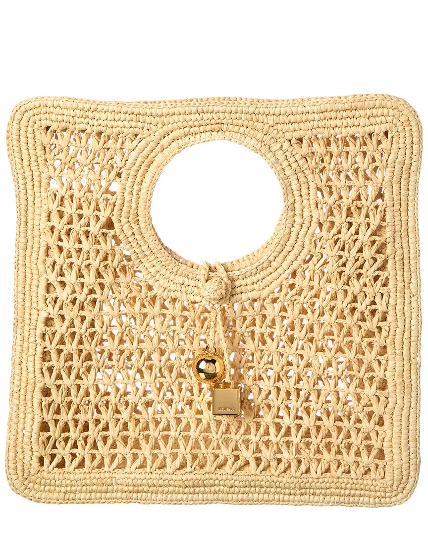 Jacquemus Jacquemus Spiaggia Small Raffia Square Tote