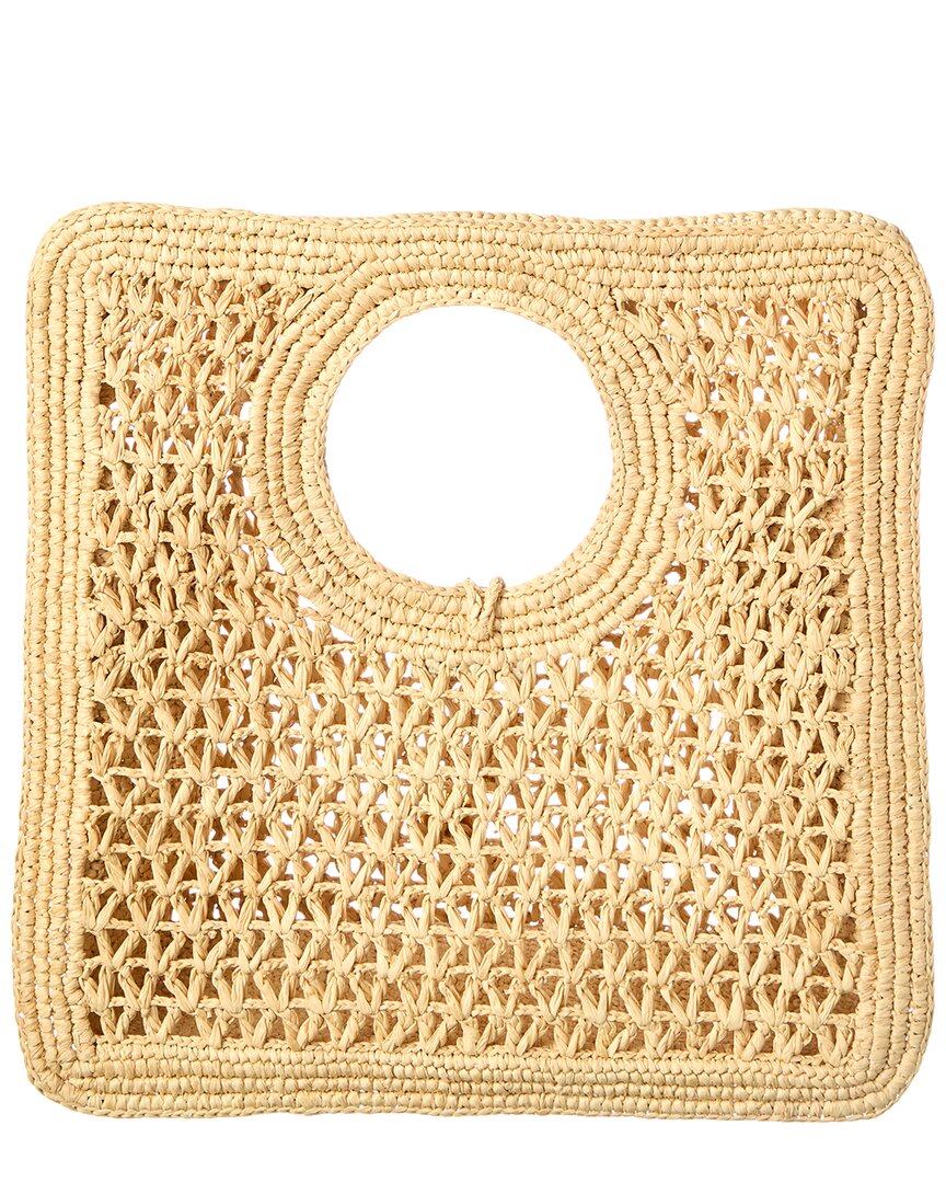 Jacquemus Jacquemus Spiaggia Small Raffia Square Tote