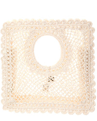 Jacquemus Spiaggia Small Raffia Square Tote