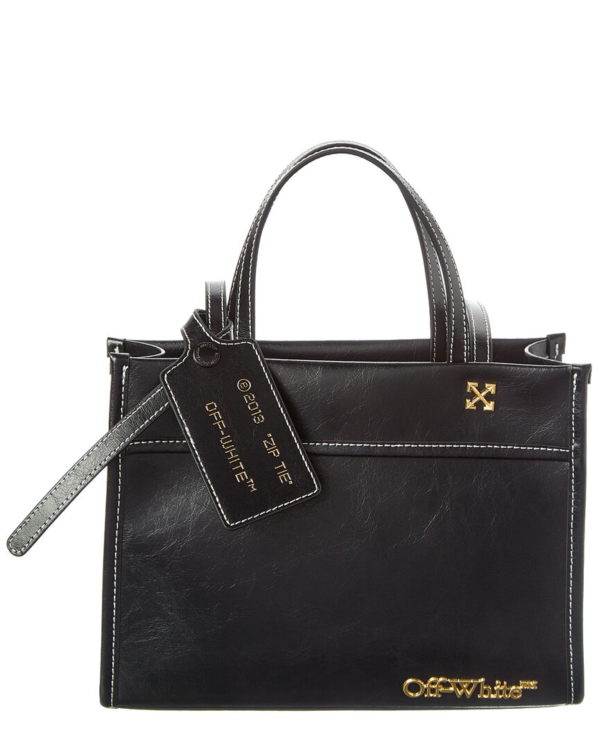 Off-White™ Off-White Logo Small Leather Tote