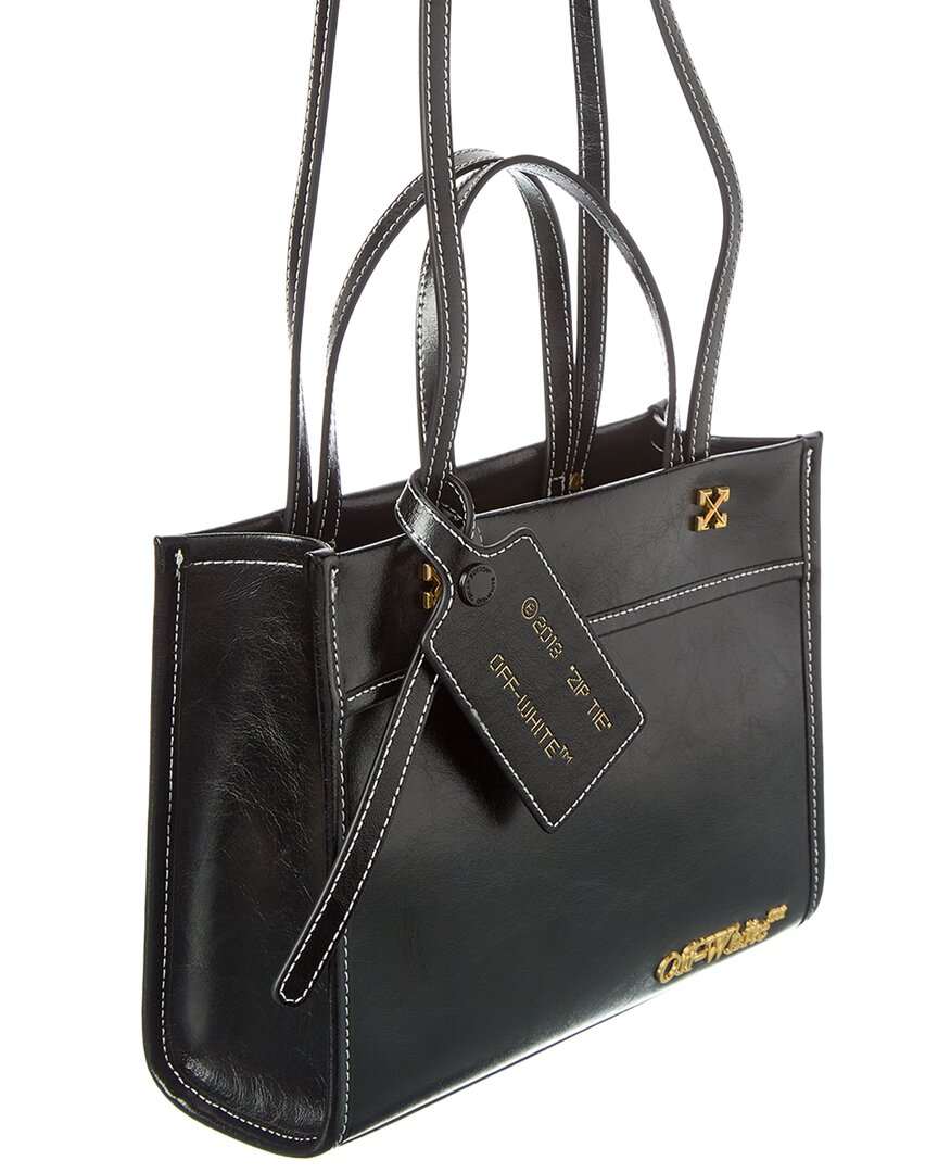 Off-White™ Off-White Logo Small Leather Tote