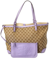 Gucci Purple Not Selected Canvas Craft Tote (Authentic Pre-Loved)