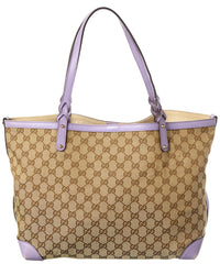 Gucci Purple Not Selected Canvas Craft Tote (Authentic Pre-Loved)