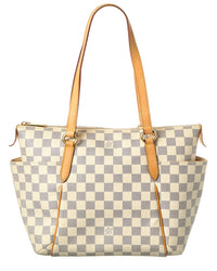 Louis Vuitton White Damier Azur Coated Canvas Damier Azur Totally Pm (Authentic