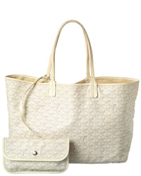 Goyard White Goyardine Coated Canvas Goyardine Saint Louis Pm (Authentic Pre-