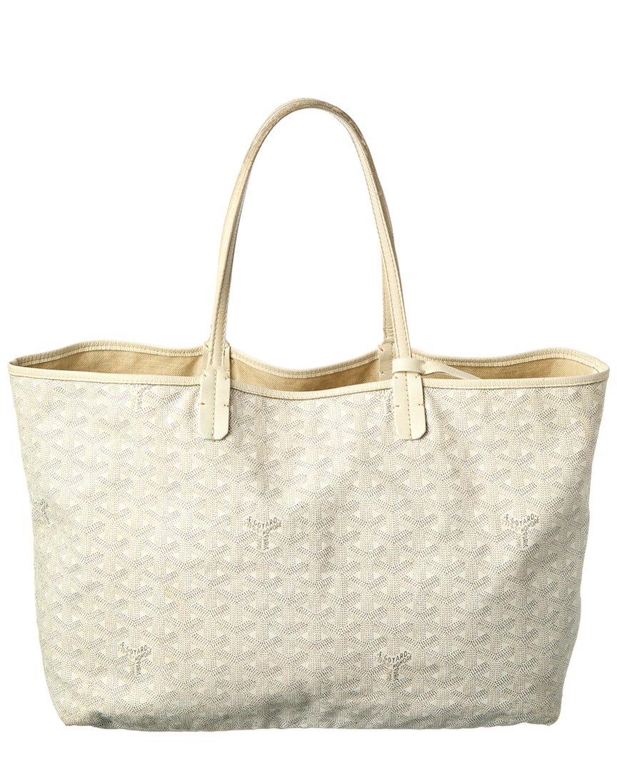 Goyard White Goyardine Coated Canvas Goyardine Saint Louis Pm (Authentic Pre-