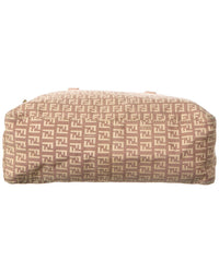 Fendi Pink Zucchino Canvas Zucchino Shopper Tote (Authentic Pre-Loved)