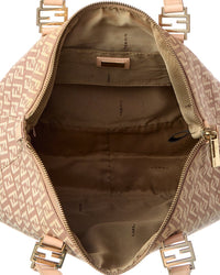 Fendi Pink Zucchino Canvas Zucchino Shopper Tote (Authentic Pre-Loved)