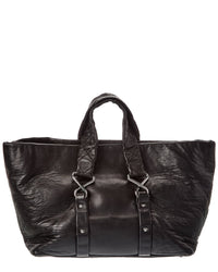 Chanel Chanel Black Lambskin Leather Cc Tote (Authentic Pre-Loved)