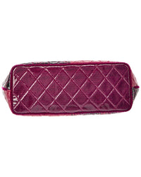 Chanel Pink/Purple Patent Leather Cc Tote (Authentic Pre-Loved)