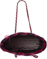 Chanel Pink/Purple Patent Leather Cc Tote (Authentic Pre-Loved)