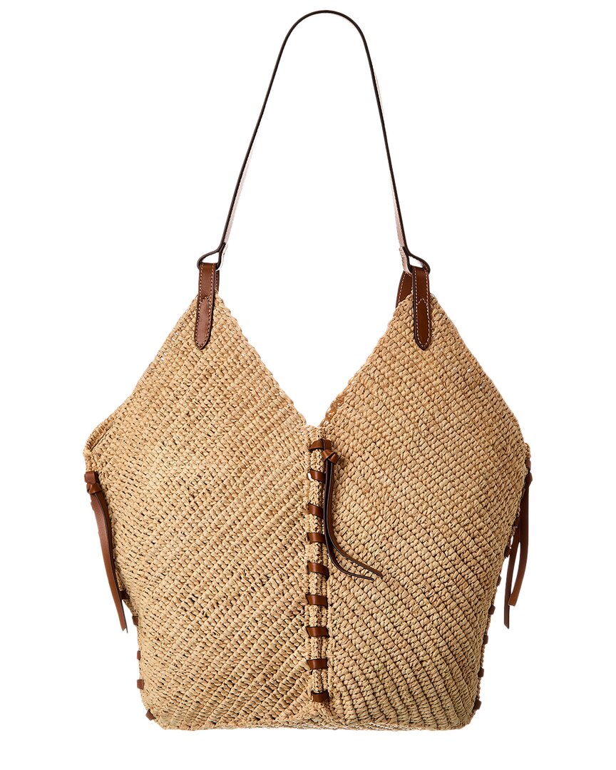 Isabel Marant Tampa Raffia & Leather Tote