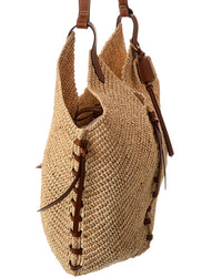 Isabel Marant Tampa Raffia & Leather Tote
