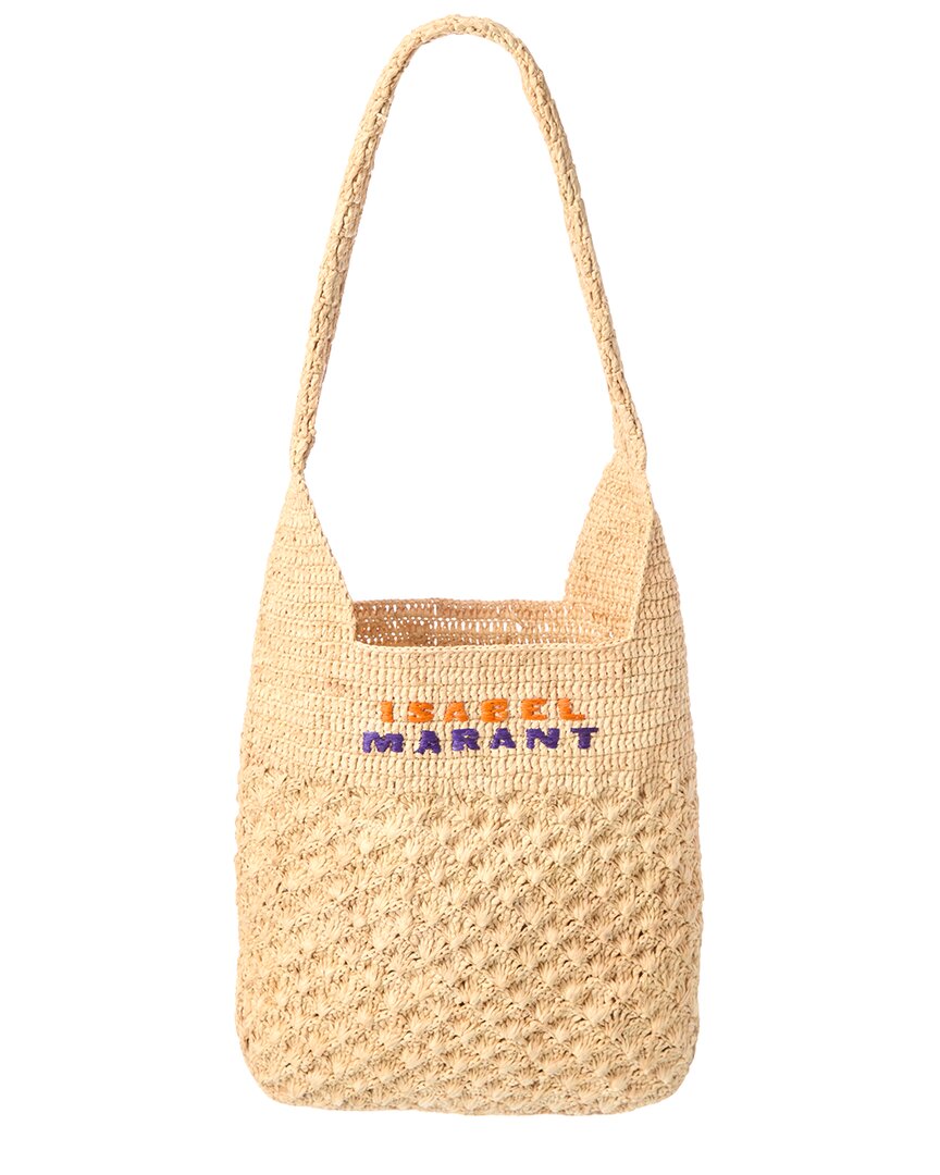 Isabel Marant Logo Raffia Tote