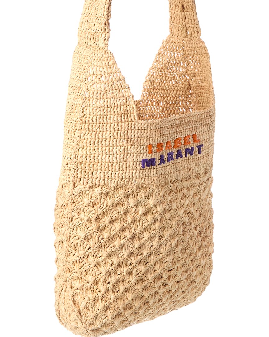 Isabel Marant Logo Raffia Tote
