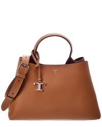 TOD's Tod's T Lock Small Leather Tote