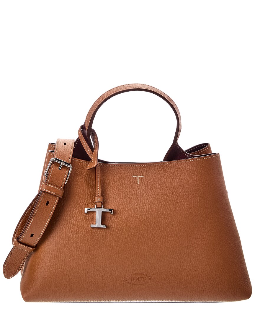 TOD's Tod's T Lock Small Leather Tote
