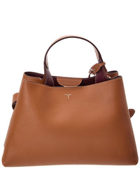 TOD's Tod's T Lock Small Leather Tote