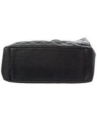 Chanel Black Caviar Leather Grand Shopping Tote (Authentic Pre-Loved)