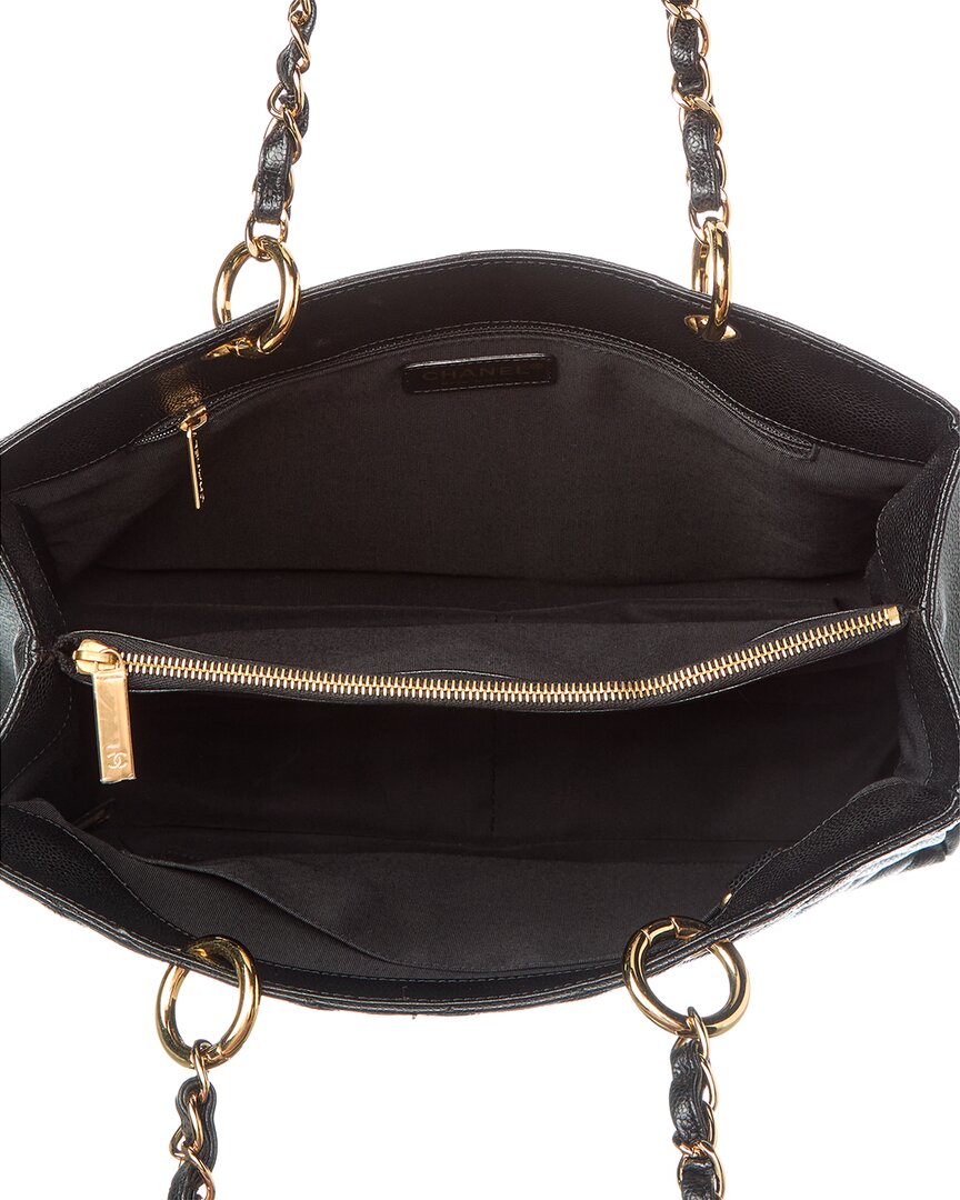 シャネル　トワレ　バカラ Chanel Black Caviar Leather Grand Shopping Tote (Authentic Pre