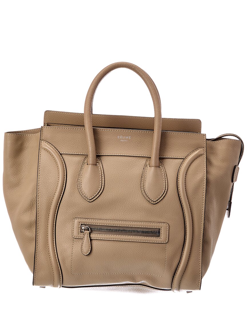 CELINE Celine Neutral Calfskin Luggage (Authentic Pre-Loved)