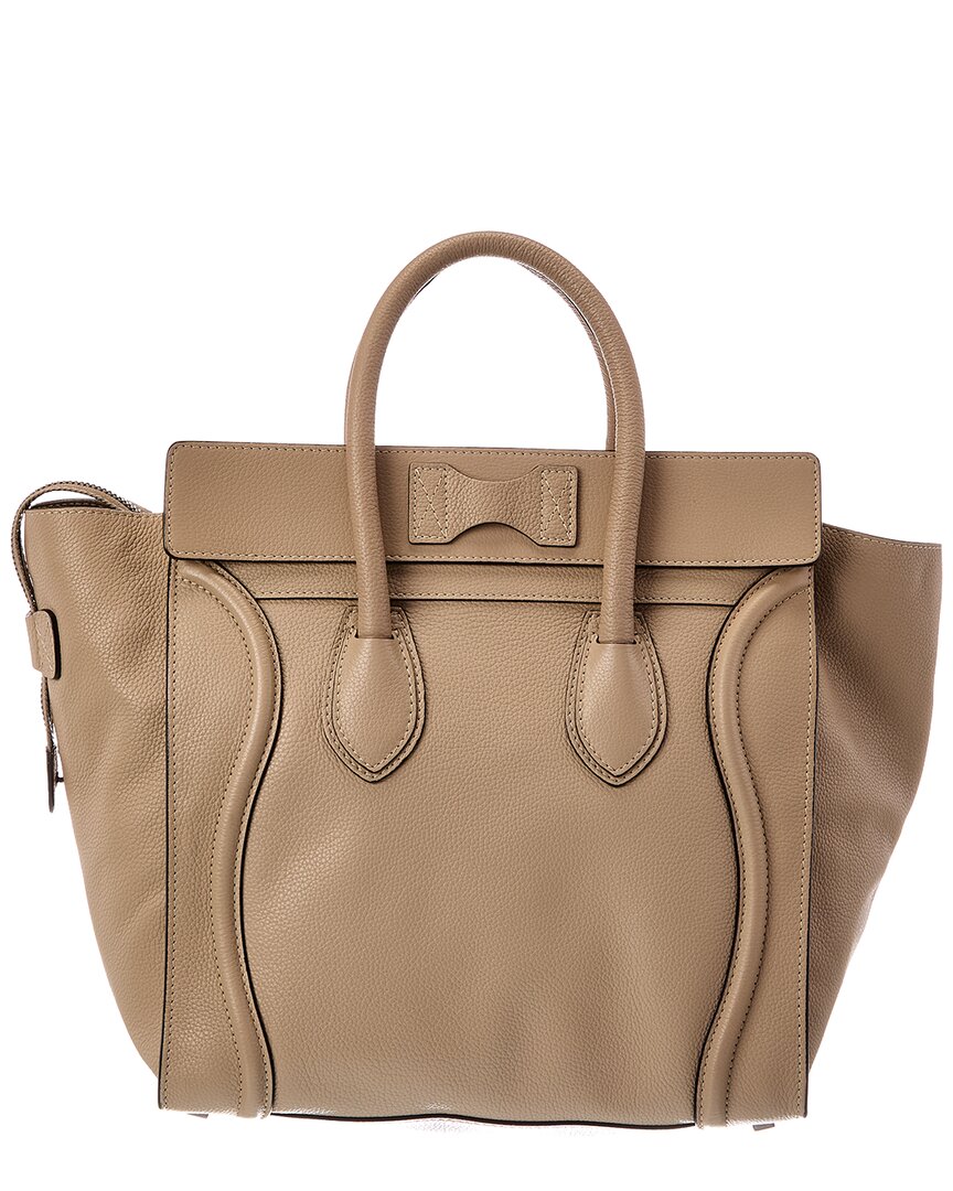 CELINE Celine Neutral Calfskin Luggage (Authentic Pre-Loved)