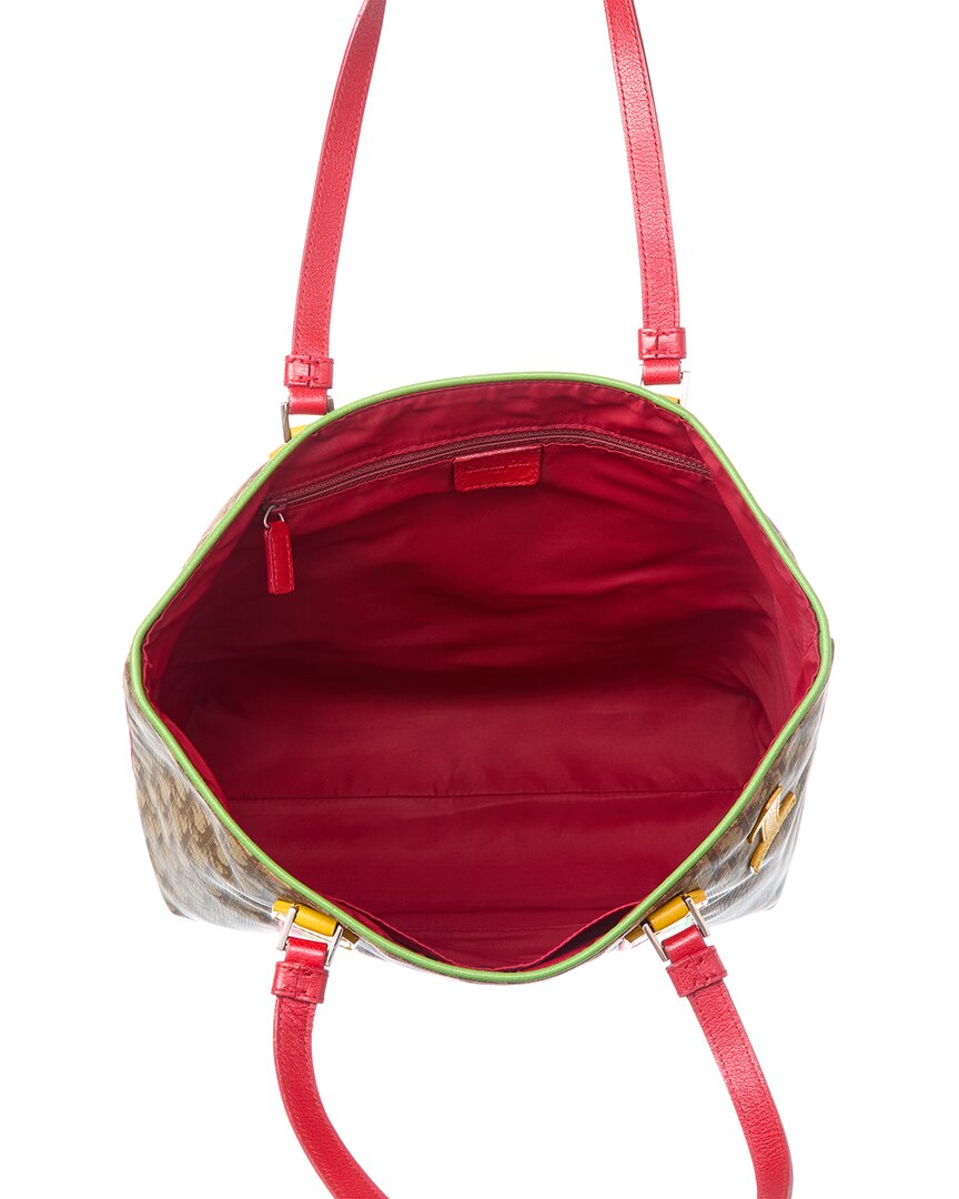 Dior Dior Multi Trotter Canvas Rasta Tote (Authentic Pre-Loved)