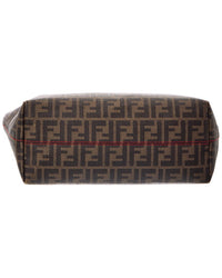 FENDI Fendi Brown Canvas Zucca Roll Tote Bag (Authentic Pre-Loved)