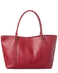 Gucci Gucci Red Microguccissima & Leather Joy Shopping Tote (Authentic Pre-Loved)
