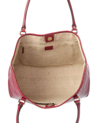 Gucci Gucci Red Microguccissima & Leather Joy Shopping Tote (Authentic Pre-Loved)