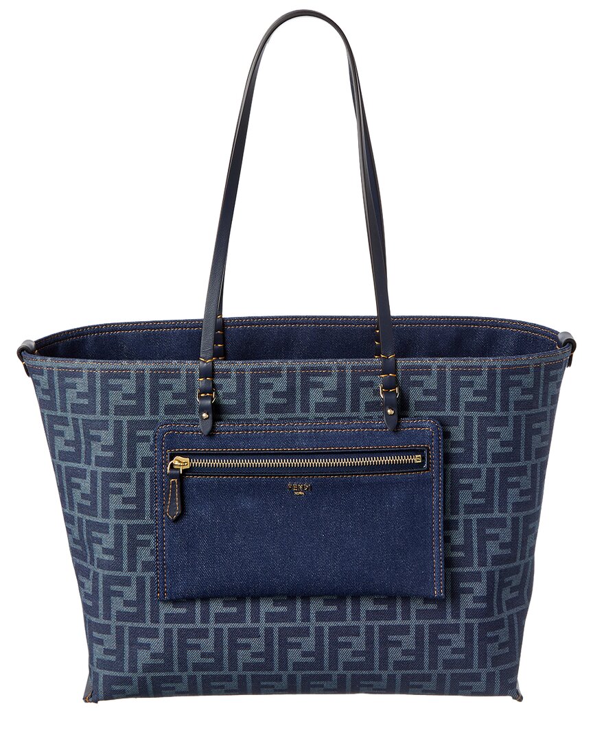 FENDI Fendi Ff Jacquard Canvas Reversible Tote