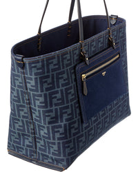 FENDI Fendi Ff Jacquard Canvas Reversible Tote