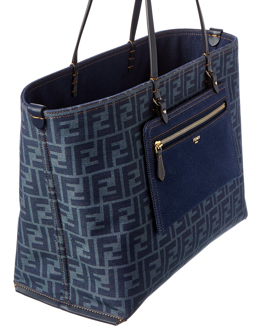 FENDI Fendi Ff Jacquard Canvas Reversible Tote