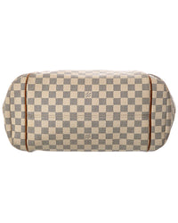 Louis Vuitton Louis Vuitton White Damier Azur Coated Canvas Totally Gm (Authentic Pre-Loved)