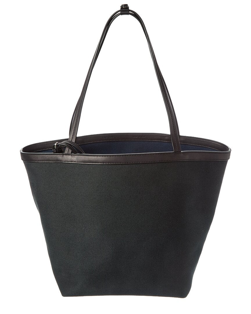 The Row The Row Canvas & Leather Tote