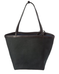 The Row The Row Canvas & Leather Tote