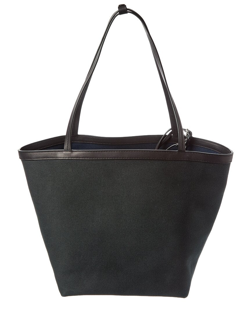 The Row The Row Canvas & Leather Tote