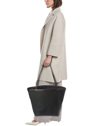 The Row The Row Canvas & Leather Tote