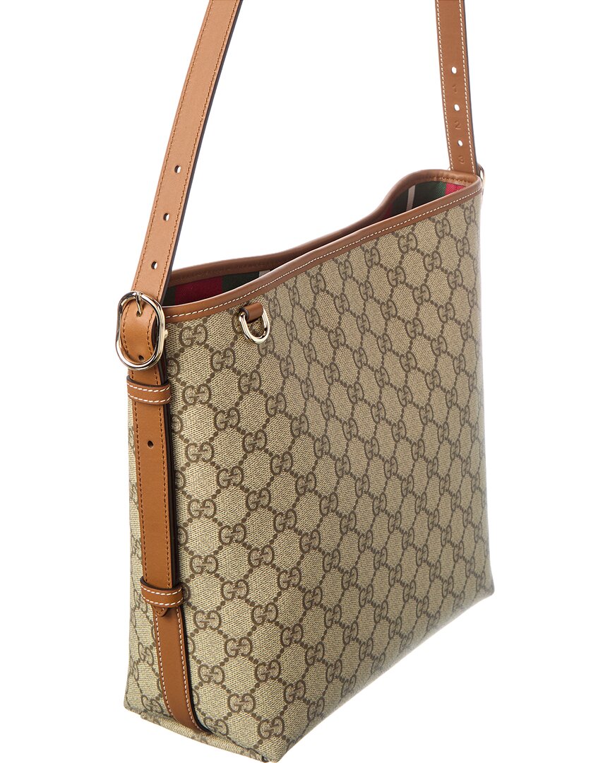 Gucci Gs Small Supreme Canvas & Leather Tote – Bluefly
