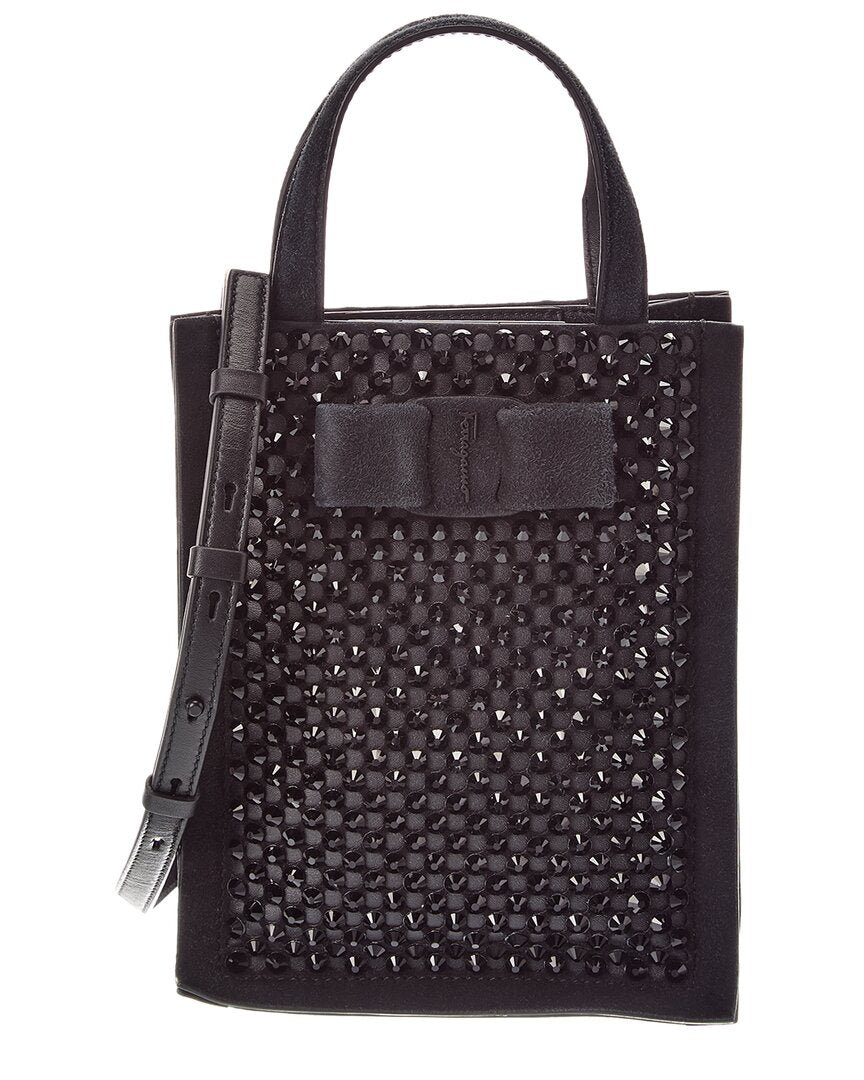 Ferragamo Ferragamo Small Suede Tote