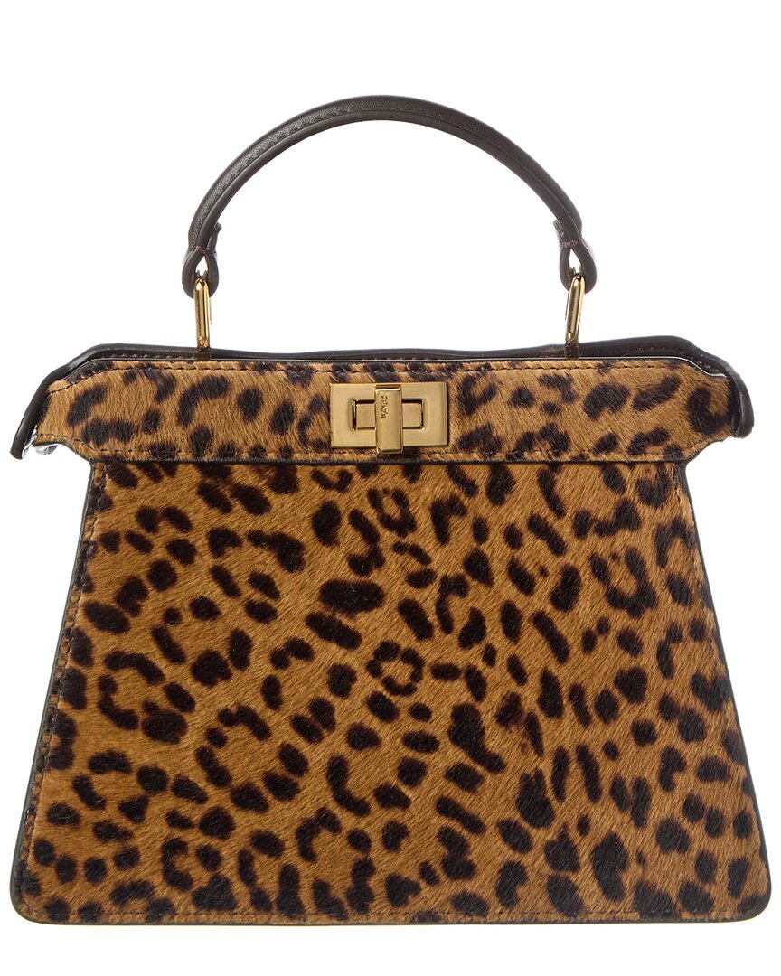 Fendi Peekaboo Ise Petite Haircalf Tote
